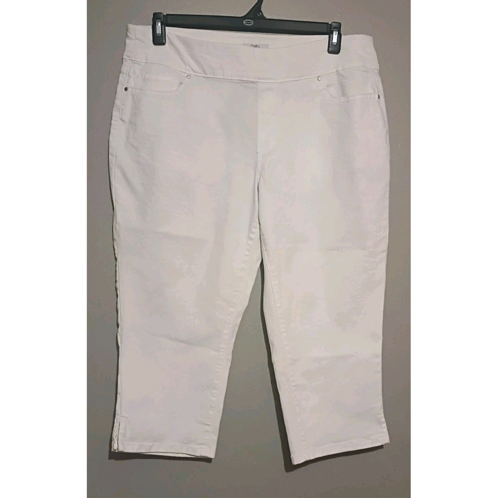croft and barrow‎ denim capris Size 16